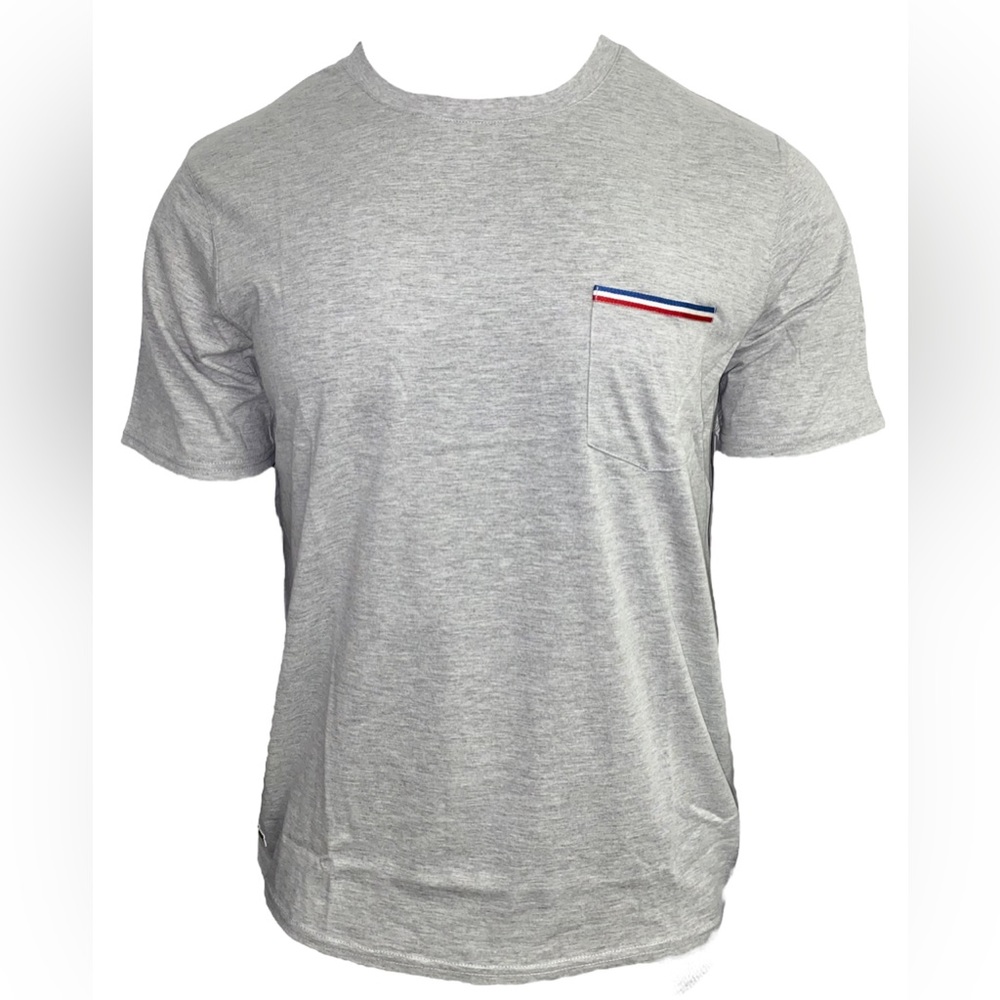 Lacoste Mens Sleepwear Pocket T-Shirt - Light Grey Heather - S / M / XL- RAM1308